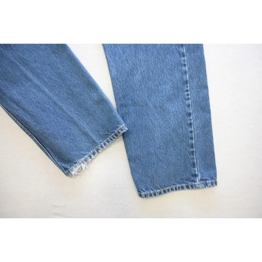 Levi's 505 Regular Fit Straight Blue Rugged Denim Jeans Mens Size‎ 40 x 30